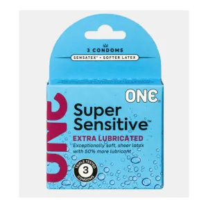 Super Sensitive Extra Lubricated Condoms by One