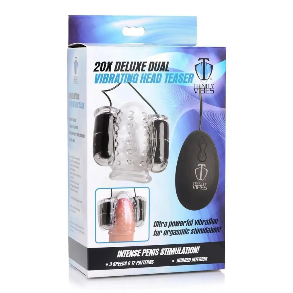Trinity Vibes Clear Multi-speed Dual Vibrating Head Teaser