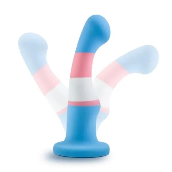 True Blue 6 Inch Silicone Suction Cup Dildo