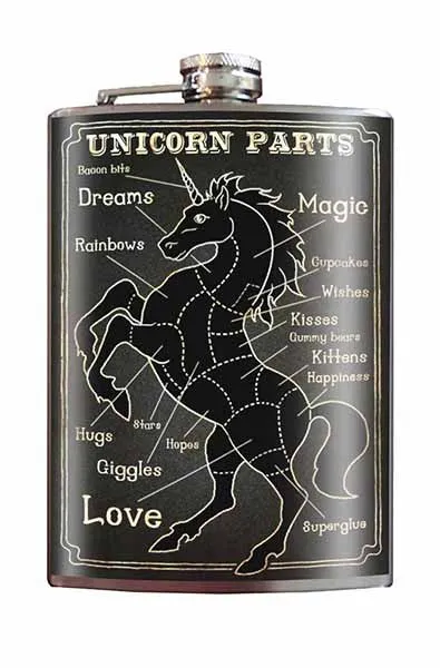 Unicorn Parts Flask