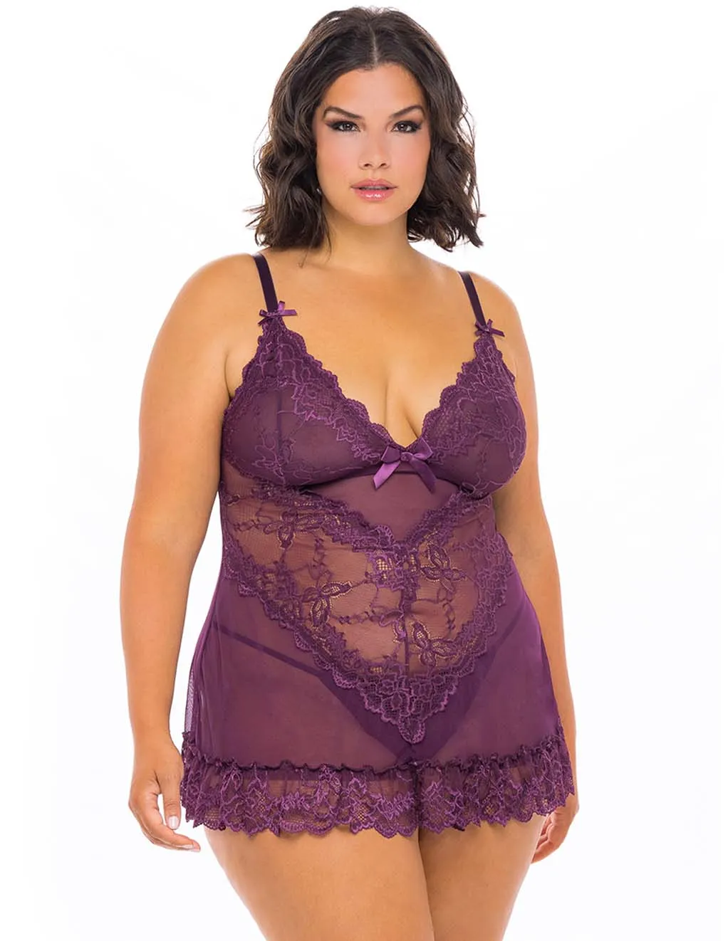 Valentine Lace Babydoll