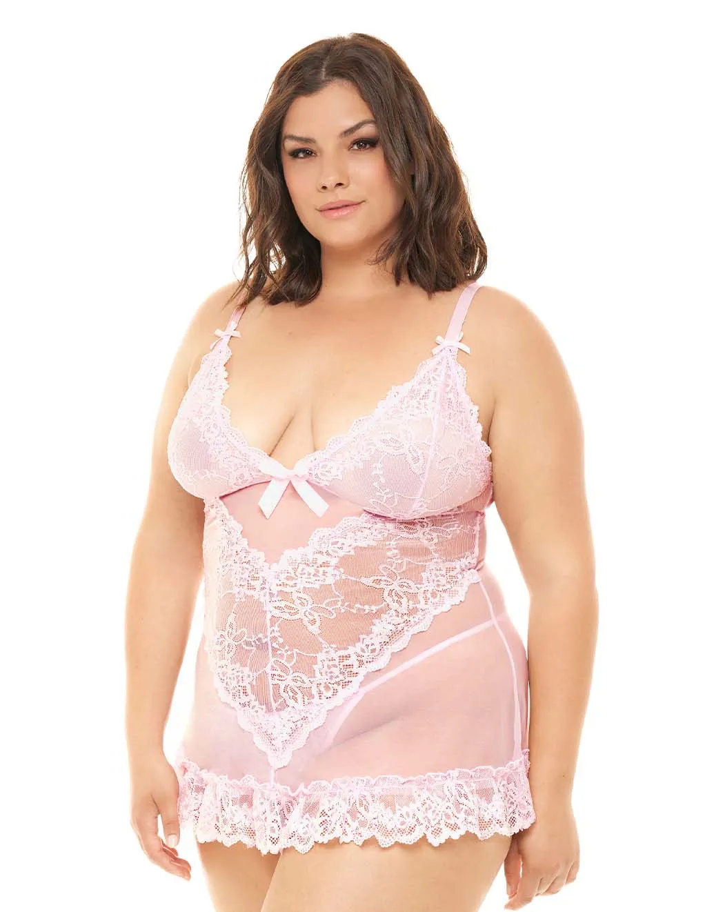 Valentine Lace Babydoll