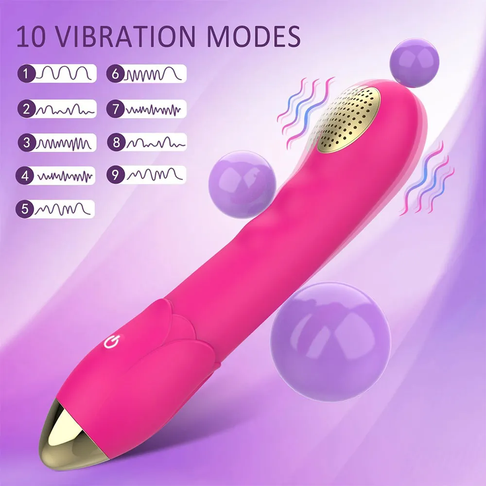 Vibrating Dildo G Spot Vibrator - Shower Vaginal Massager Dual-function Sex Toys for Women