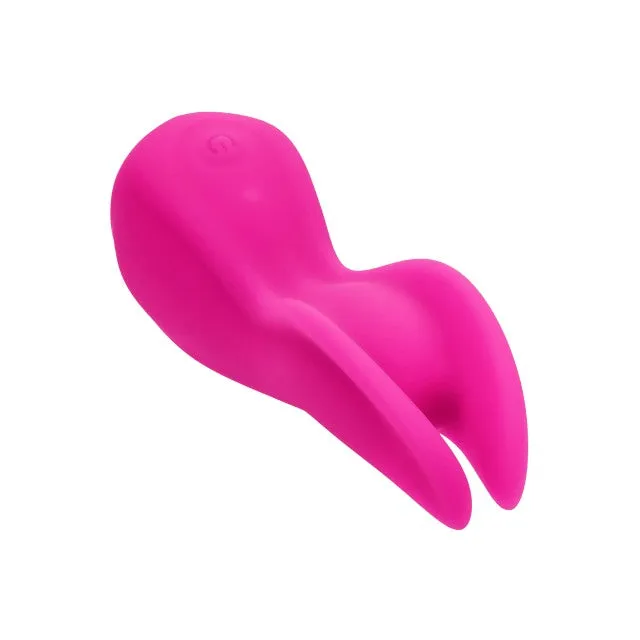 Vibrator CALEXOTICS Cascade Flutter. pentru stimularea clitorisului și labiilor. 10 funcții de vibrație. rezistent la apă IPX7. roz