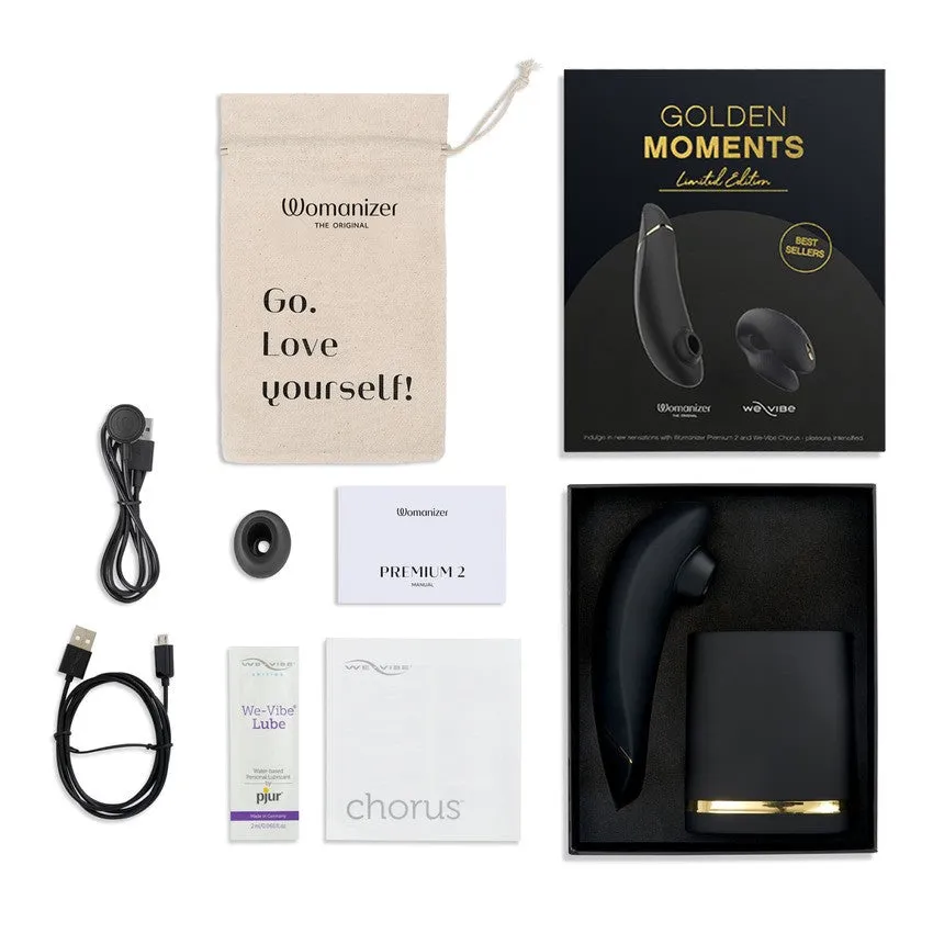 We-Vibe Chorus / Womanizer Premium 2 Golden Moments Black/Gold
