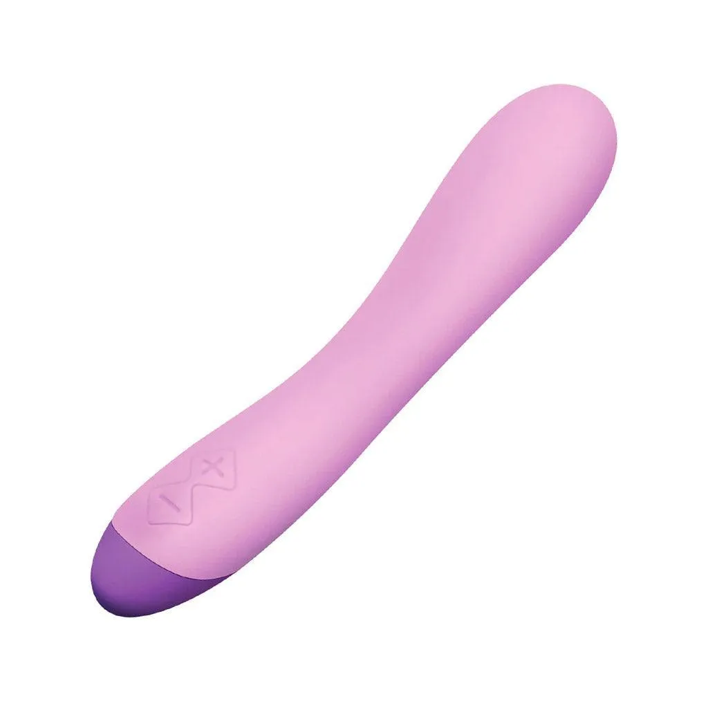Wellness G Curve Silicone G-Spot Wand Vibrator. Purple