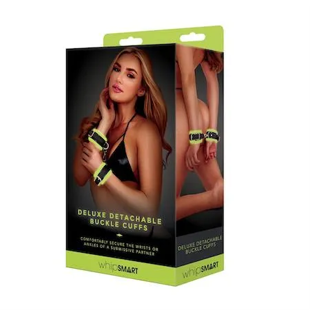 Whipsmart Glow in the Dark Deluxe Detachable Buckle Cuffs
