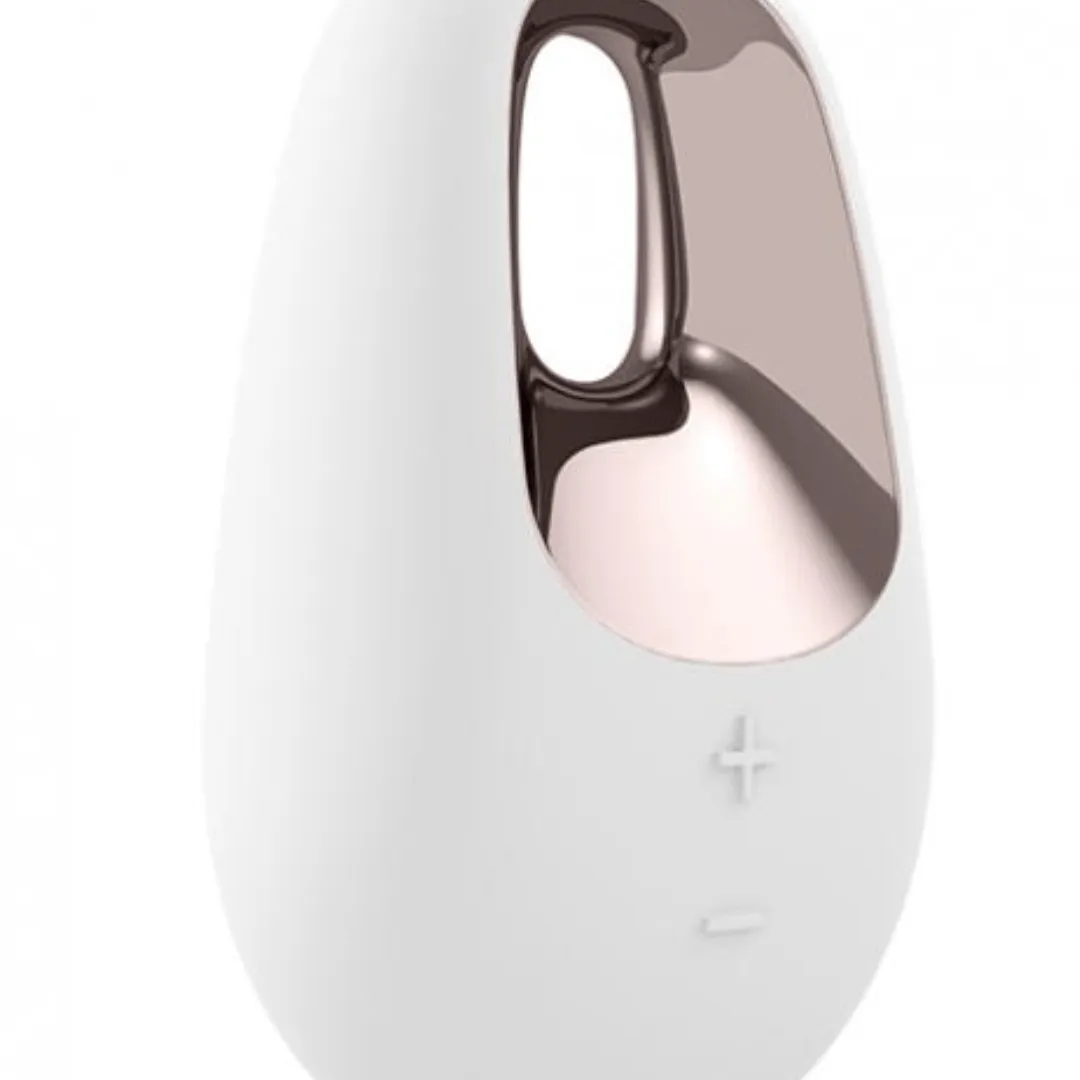 White Temptation Silicone Rechargeable External Vibrator