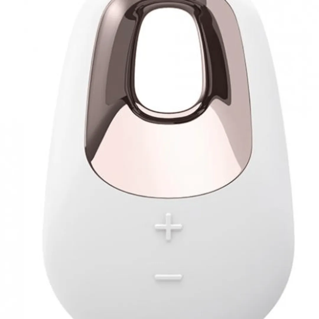 White Temptation Silicone Rechargeable External Vibrator