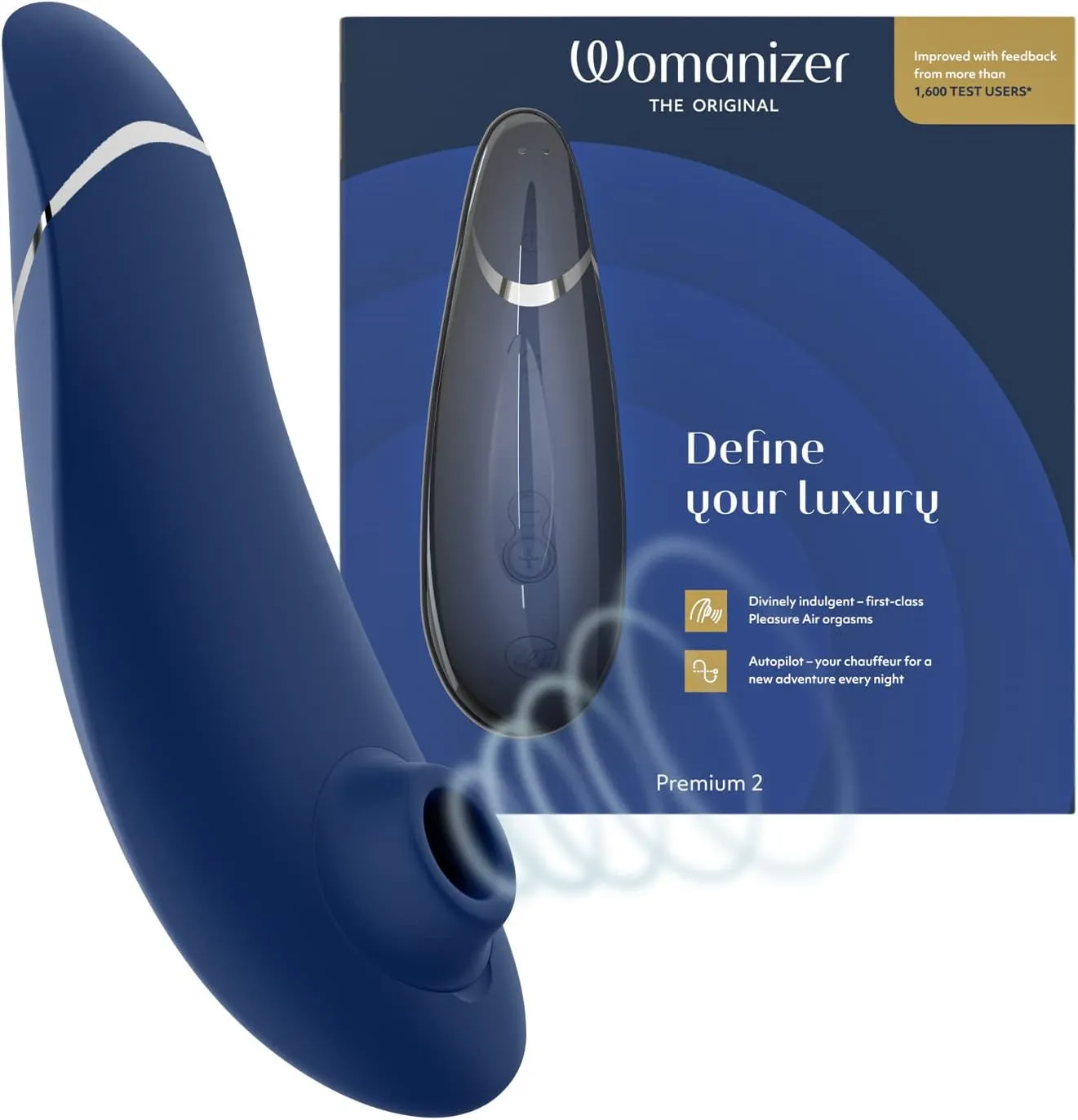 Womanizer Premium 2 |  Air Pulse Vibrator | Blueberry